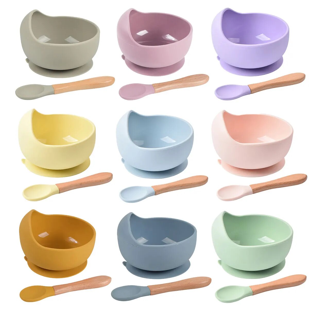 Baby Food Jars With Lids - 2 Stuks Siliconen Baby Voeding Kom