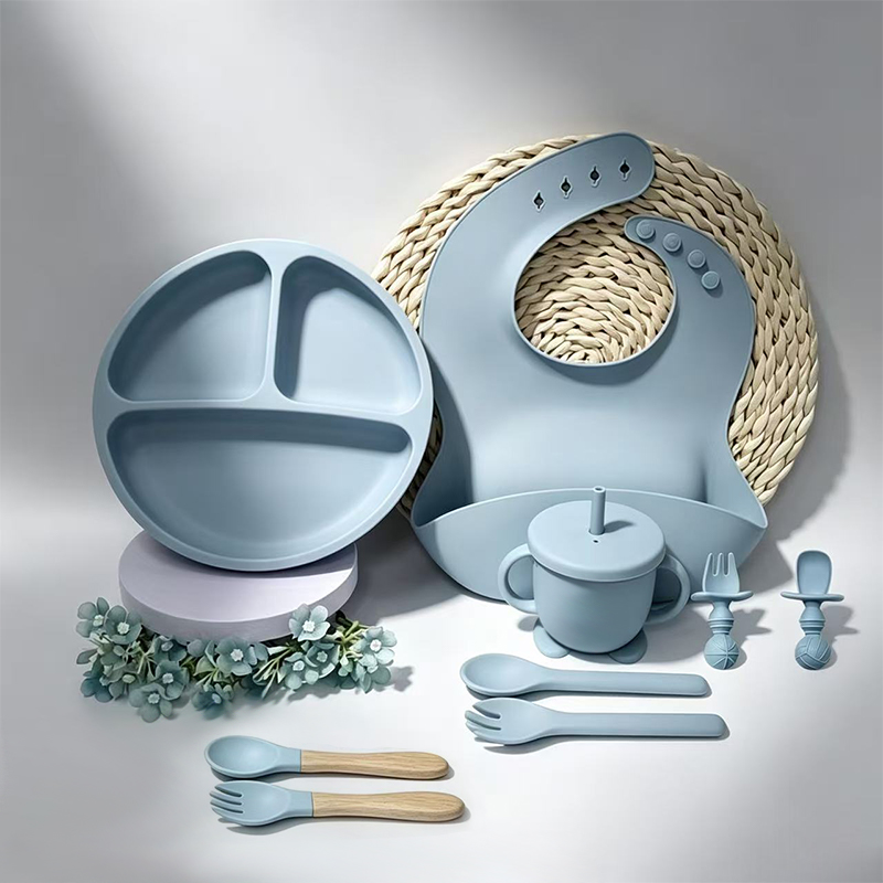 Baby Food Menu - 9-delige siliconen babyvoedingsset – zacht, voedselveilig